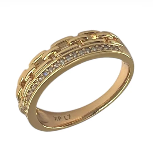 انگشتر زنانه ژوپینگ مدل تیفانی نگین دار کد R51847