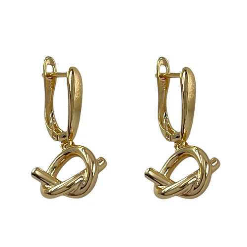 گوشواره زنانه ژوپینگ مدل گره ای کد E6495