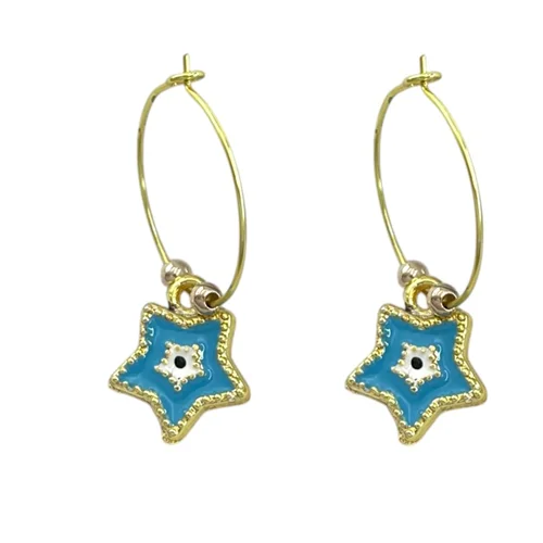گوشواره زنانه مدل ستاره کد E6526