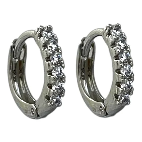 گوشواره زنانه ژوپینگ مدل گل جواهری کد E6308
