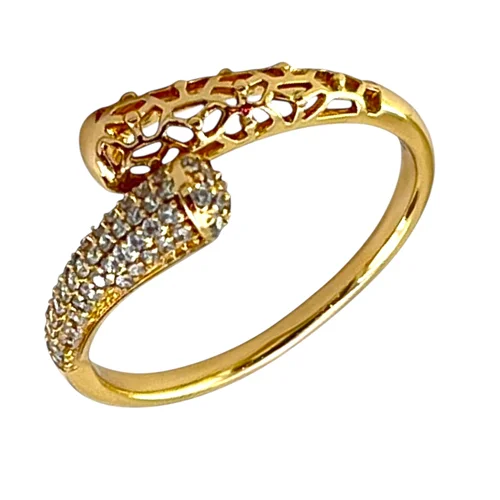انگشتر زنانه ژوپینگ مدل طرح طلا کد R51725