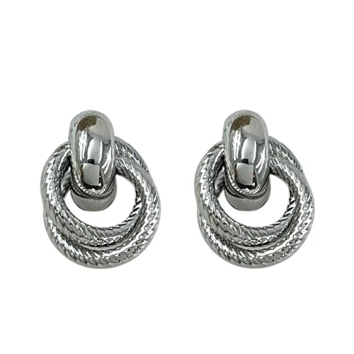 گوشواره زنانه مدل دایره کد E6490