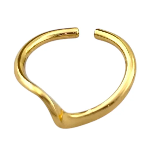 انگشتر زنانه مینیمال مدل موج R5039