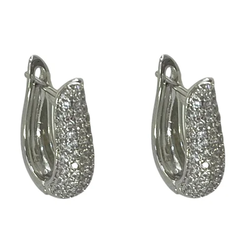 گوشواره زنانه ژوپینگ مدل جواهری کد E6470