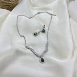 نیم ست زنانه مدل جواهری زمرد کد M4412 - تصویر 2